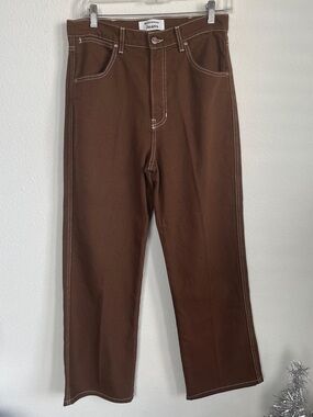 Reformation Brown Straight Jeans